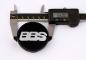Preview: schwarz / chrom 56 mm 09.24.257 / 10023596 BBS Felgendeckel Embleme